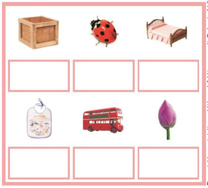 Montessori Pink Series 4 Matching Cards
