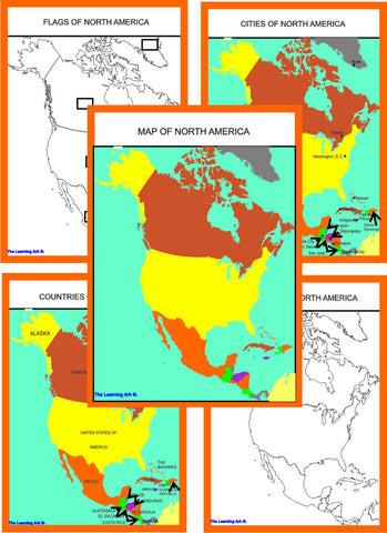 Montessori North America Geography Maps