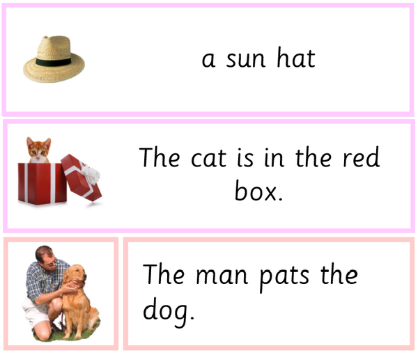 Montessori Pink Series 42 Phrases and Sentences – The Learning Ark