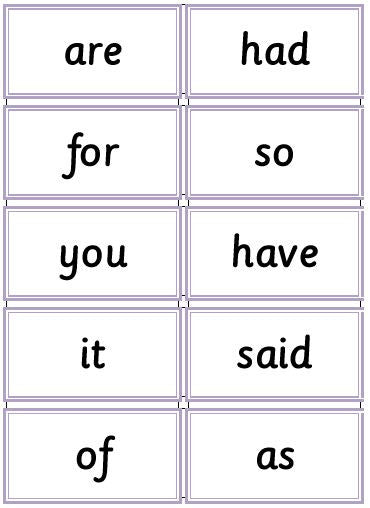 Montessori Sight Words